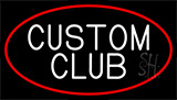 Custom Club With Red Border LED Neon Sign