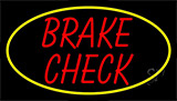 Red Brake Check LED Neon Sign