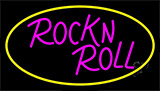 Pink Rock N Roll Guitar 2 LED Neon Sign