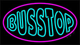 Turquoise Bus Stop LED Neon Sign