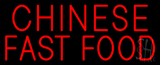 Red Chinese Fast Food LED Neon Sign