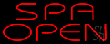 Red Spa Open LED Neon Sign