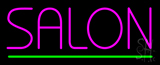 Pink Salon Green Line LED Neon Sign