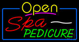 Yellow Open Spa Pedicure LED Neon Sign