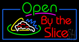 Open Pizza By The Slice LED Neon Sign