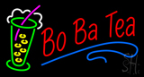 Bo Ba Tea With Glass LED Neon Sign