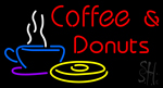 Red Coffee And Donuts LED Neon Sign