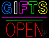 Gifts Block Open Pink Line LED Neon Sign