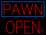 Red Pawn Block Open LED Neon Sign