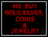 Gold Silver Coins LED Neon Sign