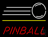 Red Pinball With Logo LED Neon Sign