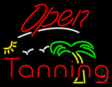 Red Open Tanning Palm Tree LED Neon Sign