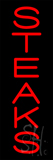 Red Vertical Steaks LED Neon Sign