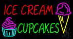 Ice Cream Cupcakes LED Neon Sign