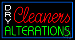 Dry Cleaners Alterations LED Neon Sign