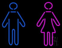 Ladies And Gentlemen Bar Restroom LED Neon Sign
