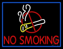 No Smoking With Smoke LED Neon Sign