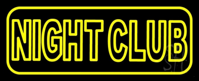 Yellow Night Club LED Neon Sign