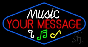 Custom White Music Note LED Neon Sign