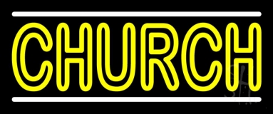 Double Stroke Church LED Neon Sign