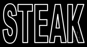 Double Stroke Steak LED Neon Sign