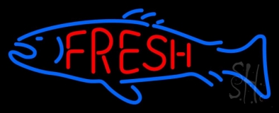 Fresh Fish Logo LED Neon Sign