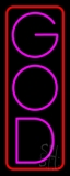 Vertical God LED Neon Sign