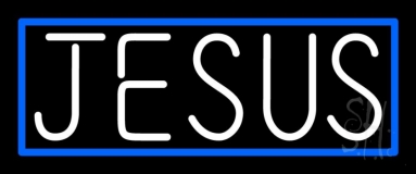 White Jesus LED Neon Sign