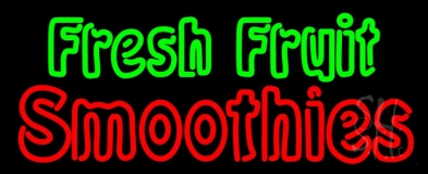 Double Stroke Fresh Fruit Smoothies LED Neon Sign