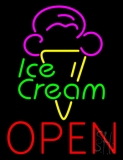 Ice Cream Open LED Neon Sign