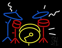 Drum Set LED Neon Sign