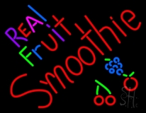 Real Fruit Smoothies LED Neon Sign