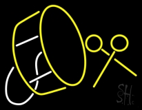 Drum With Stick LED Neon Sign