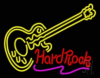 Hard Rock Guitar LED Neon Sign
