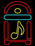 Juke Box With Musical Note LED Neon Sign