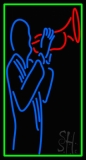 Man With Trumpet LED Neon Sign