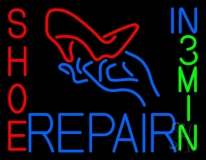Shoe Repair Heels In 3 Min LED Neon Sign