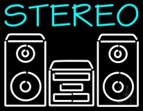 Stereo System LED Neon Sign