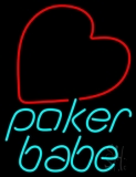 Poker Babe LED Neon Sign
