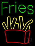 Green Fries Logo LED Neon Sign