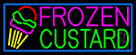 Frozen Custard With Logo LED Neon Sign