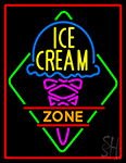Ice Cream Zone LED Neon Sign