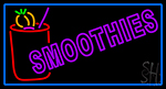 Purple Double Stroke Smoothies LED Neon Sign