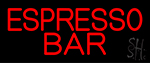 Red Espresso Bar LED Neon Sign