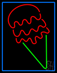 Red Green Ice Cream Cone LED Neon Sign