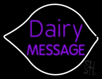 Custom Purple Dairy LED Neon Sign
