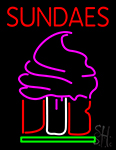Sundaes Cone LED Neon Sign