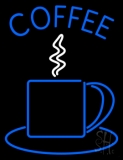 Blue Coffee Cup LED Neon Sign