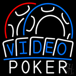 Video Poker LED Neon Sign