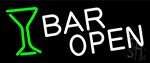 Bar Open With Wine Glass LED Neon Sign